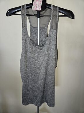 For Hailey Women's Gray Athletic Racerback Tank Top 4XL